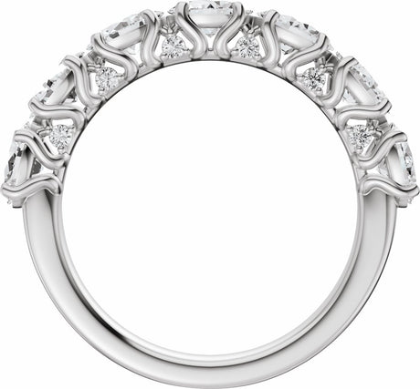 14K White Gold 1 7/8 CTW Lab-Grown Diamond Anniversary Band