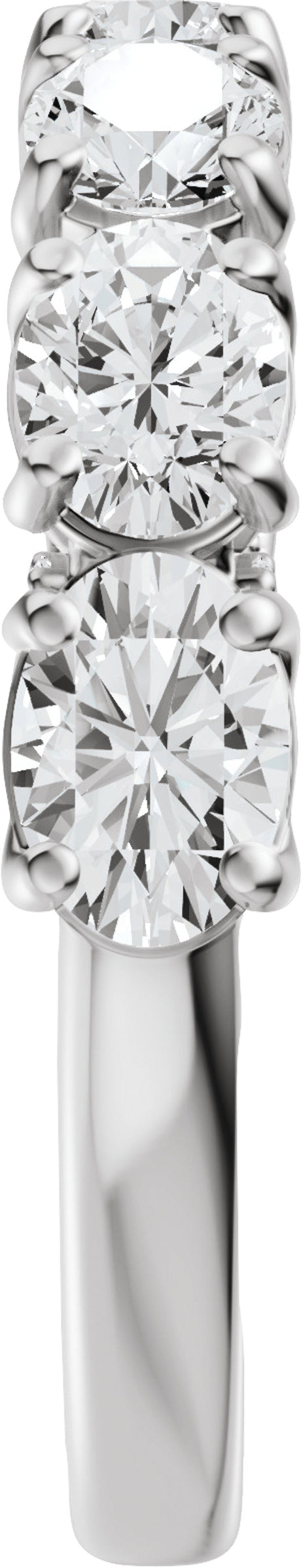 14K White Gold 1 7/8 CTW Lab-Grown Diamond Anniversary Band