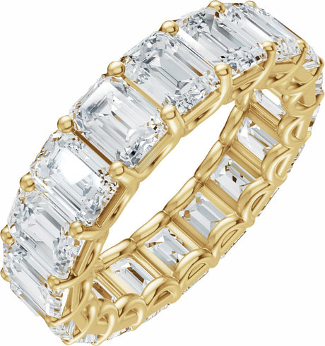 14K Yellow Gold 7 1/2 CTW Lab-Grown Diamond Eternity Band