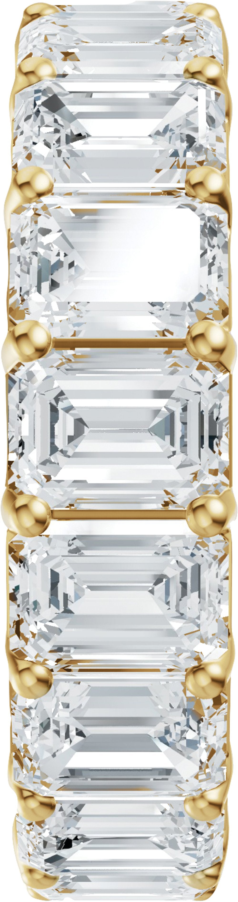 14K Yellow Gold 7 1/2 CTW Lab-Grown Diamond Eternity Band