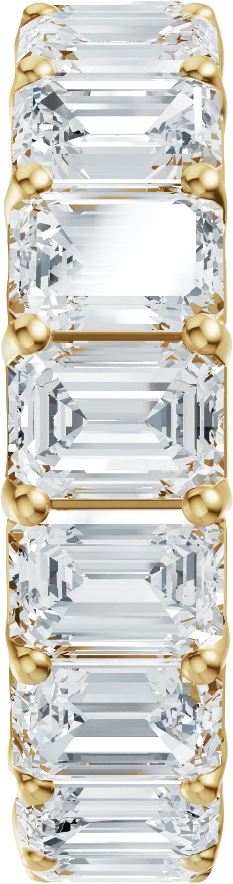 14K Yellow Gold 7 1/2 CTW Lab-Grown Diamond Eternity Band