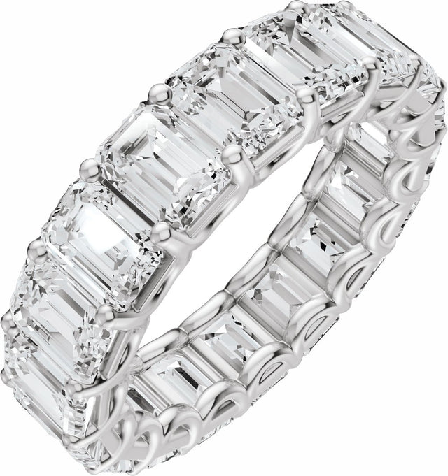 14K White Gold 7 CTW Lab-Grown Diamond Eternity Band