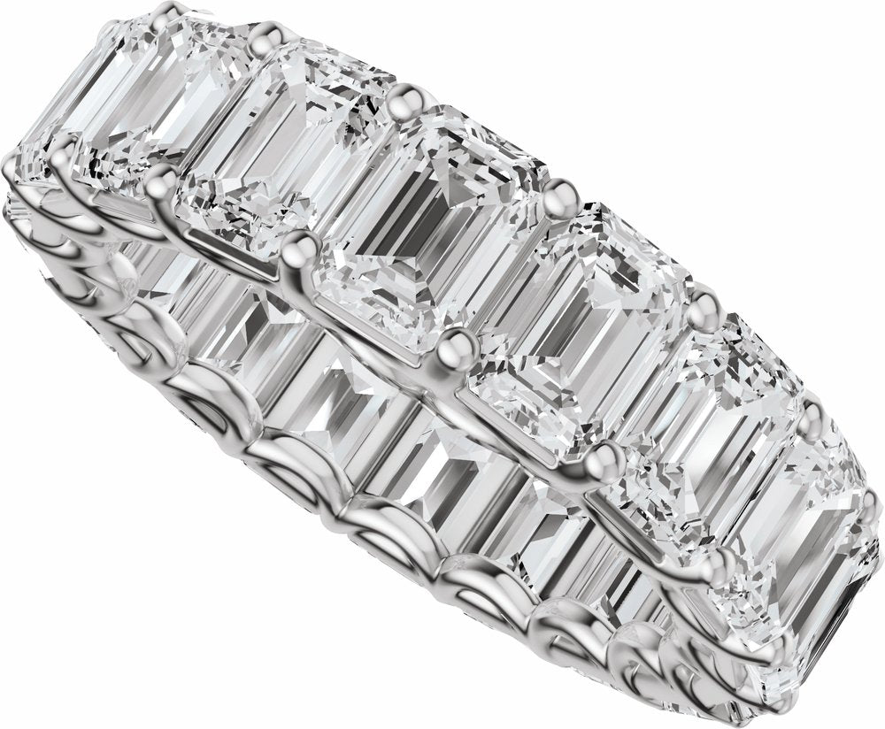 14K White Gold 7 CTW Lab-Grown Diamond Eternity Band