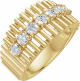 14K Yellow Gold 5/8 CTW Lab-Grown Diamond Anniversary Band
