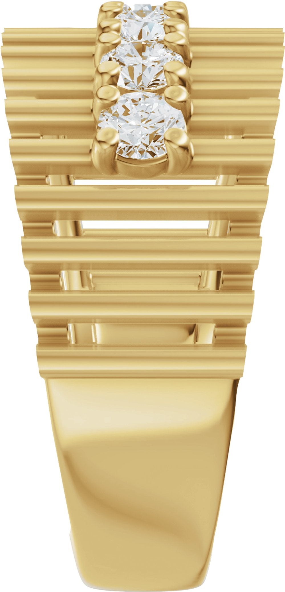14K Yellow Gold 5/8 CTW Lab-Grown Diamond Anniversary Band