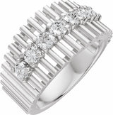 14K White Gold 5/8 CTW Lab-Grown Diamond Anniversary Band