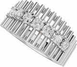 14K White Gold 5/8 CTW Lab-Grown Diamond Anniversary Band