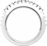 14K White Gold 5/8 CTW Lab-Grown Diamond Anniversary Band