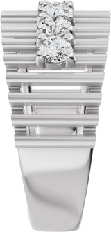 14K White Gold 5/8 CTW Lab-Grown Diamond Anniversary Band