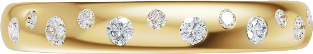 14K Yellow Gold 1/5 CTW Lab-Grown Diamond Anniversary Band