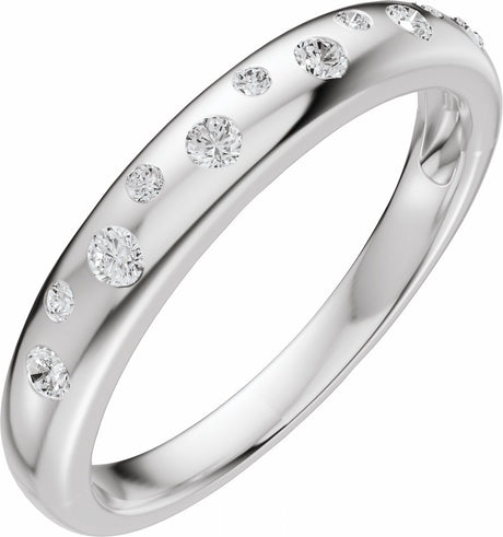 14K White Gold 1/5 CTW Lab-Grown Diamond Anniversary Band