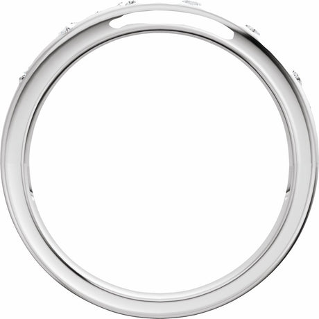 14K White Gold 1/5 CTW Lab-Grown Diamond Anniversary Band