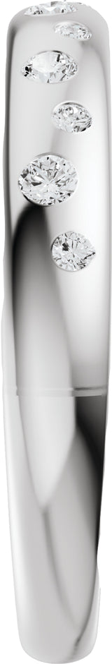 14K White Gold 1/5 CTW Lab-Grown Diamond Anniversary Band