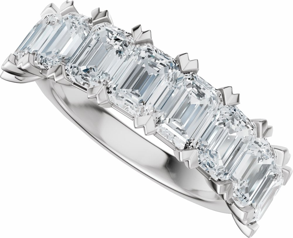 14K White Gold 3 5/8 CTW Lab-Grown Diamond Anniversary Band