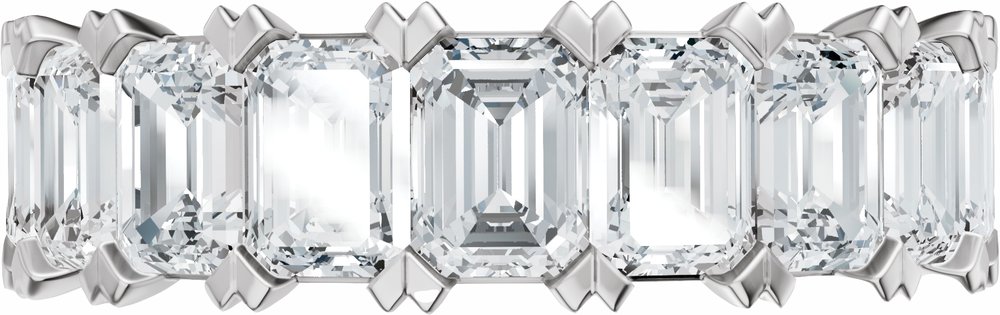 14K White Gold 3 5/8 CTW Lab-Grown Diamond Anniversary Band