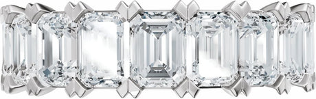 14K White Gold 3 5/8 CTW Lab-Grown Diamond Anniversary Band 