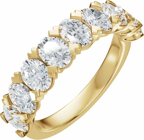 14K Yellow Gold 2 1/3 CTW Lab-Grown Diamond Anniversary Band 