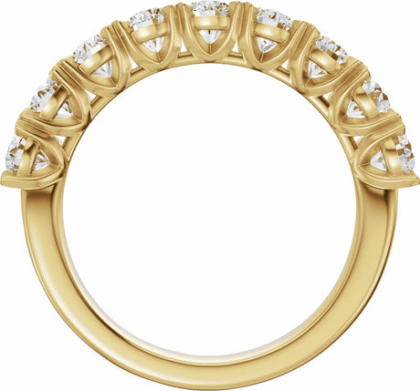 14K Yellow Gold 2 1/3 CTW Lab-Grown Diamond Anniversary Band 