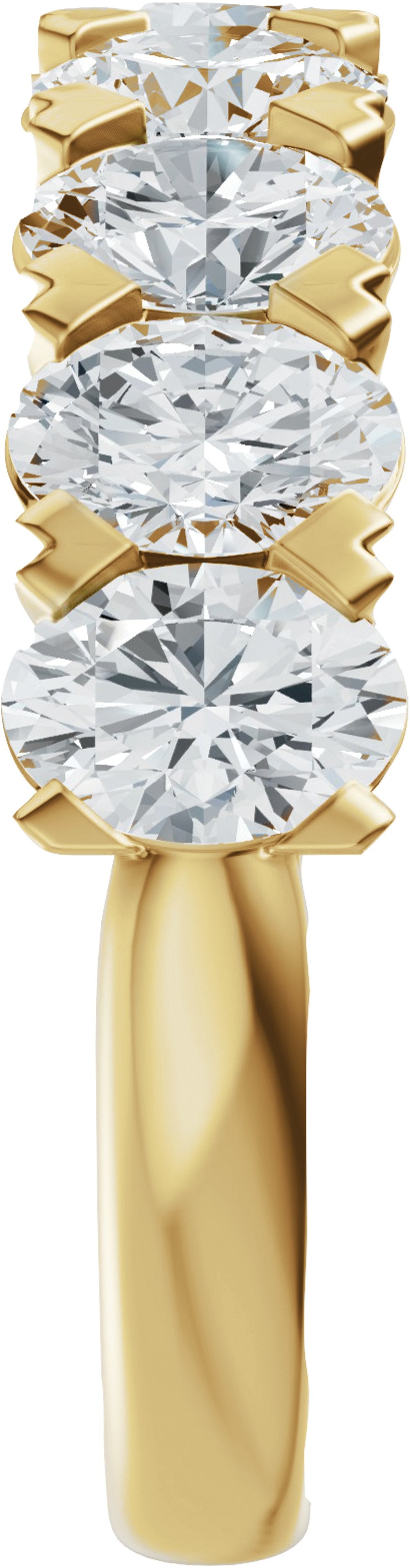 14K Yellow Gold 2 1/3 CTW Lab-Grown Diamond Anniversary Band