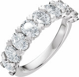 14K White Gold 2 1/3 CTW Lab-Grown Diamond Anniversary Band 