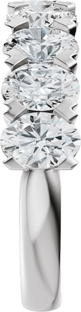 14K White Gold 2 1/3 CTW Lab-Grown Diamond Anniversary Band