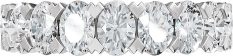 14K White Gold 2 1/3 CTW Lab-Grown Diamond Anniversary Band 