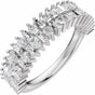 14K White Gold 1 CTW Lab-Grown Diamond Anniversary Band