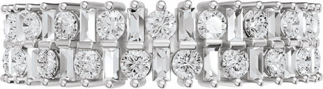 14K White Gold 1 CTW Lab-Grown Diamond Anniversary Band