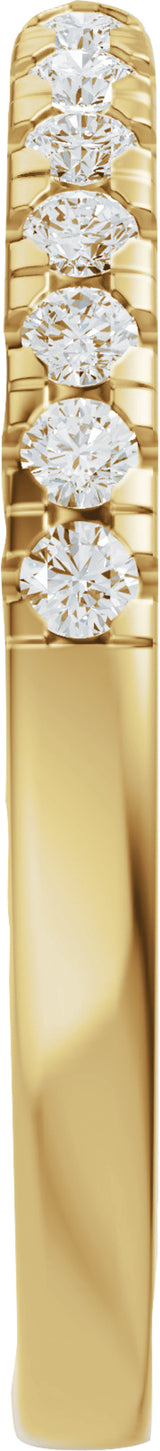 14K Yellow Gold 1/6 CTW Lab-Grown Diamond Open Band