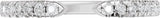 14K White Gold 1/6 CTW Natural Diamond Open Band Size 7