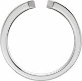 14K White Gold 1/5 CTW Lab-Grown Diamond Open Band Size 7