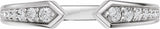 14K White Gold 1/5 CTW Lab-Grown Diamond Open Band Size 7