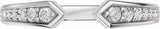 14K White Gold 1/5 CTW Lab-Grown Diamond Open Band Size 7