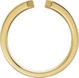 14K Yellow Gold 1/5 CTW Lab-Grown Diamond Open Band Size 7