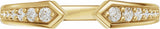 14K Yellow Gold 1/5 CTW Lab-Grown Diamond Open Band Size 7