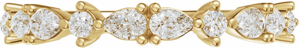 14K Yellow Gold 1/2 CTW Lab-Grown Diamond Anniversary Band