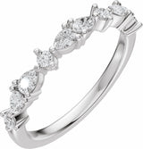 14K White Gold 1/2 CTW Lab-Grown Diamond Anniversary Band