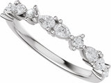 14K White Gold 1/2 CTW Lab-Grown Diamond Anniversary Band
