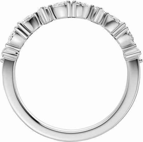 14K White Gold 1/2 CTW Lab-Grown Diamond Anniversary Band