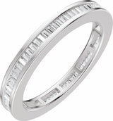 14K White Gold 1/2 CTW Natural Diamond Eternity Band