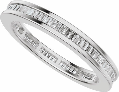 14K White Gold 1/2 CTW Natural Diamond Eternity Band