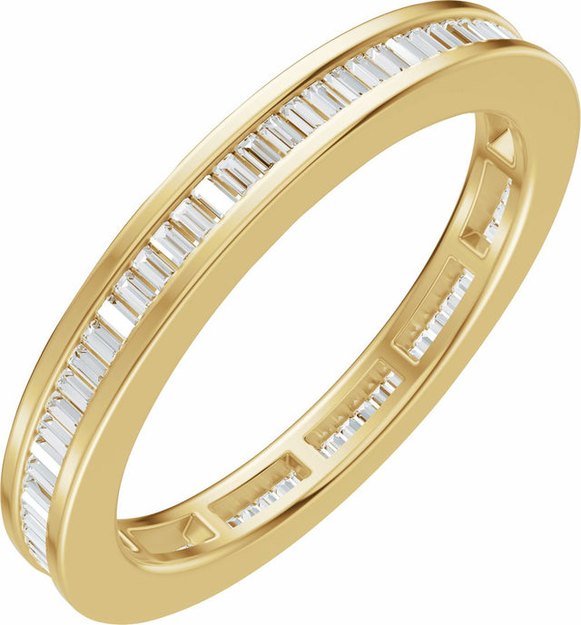 14K Yellow Gold 1/2 CTW Natural Diamond Eternity Band