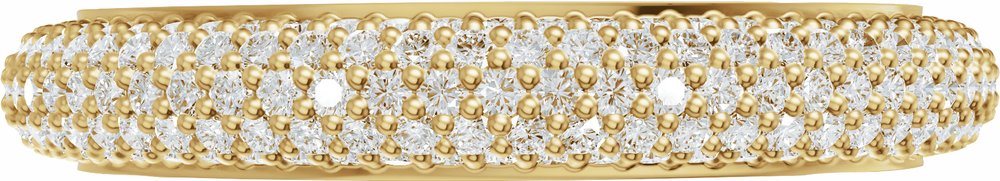 14K Yellow Gold 9/10 CTW Lab-Grown Diamond Anniversary Band