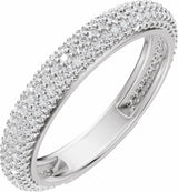 Platinum 9/10 CTW Lab-Grown Diamond Anniversary Band
