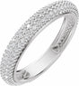 Platinum 9/10 CTW Lab-Grown Diamond Anniversary Band