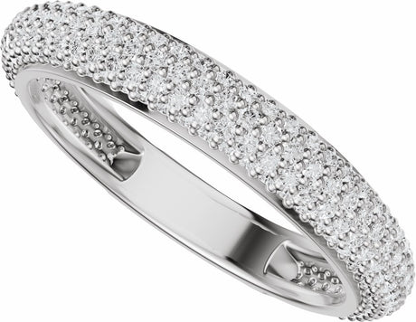 Platinum 9/10 CTW Lab-Grown Diamond Anniversary Band