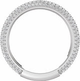 Platinum 9/10 CTW Lab-Grown Diamond Anniversary Band