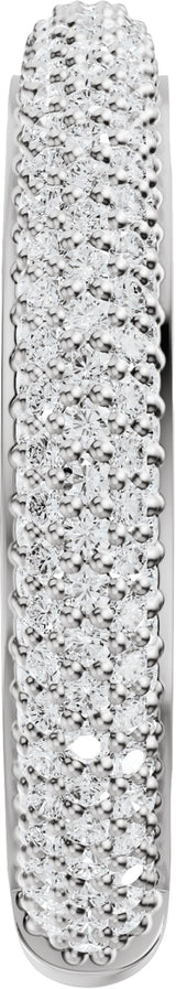 Platinum 9/10 CTW Lab-Grown Diamond Anniversary Band