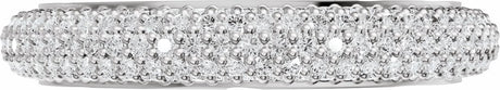 14K White Gold 9/10 CTW Lab-Grown Diamond Anniversary Band