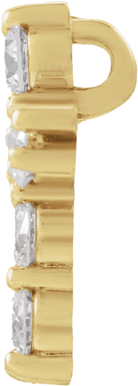 14K Yellow Gold 1/4 CTW Lab-Grown Diamond Pendant